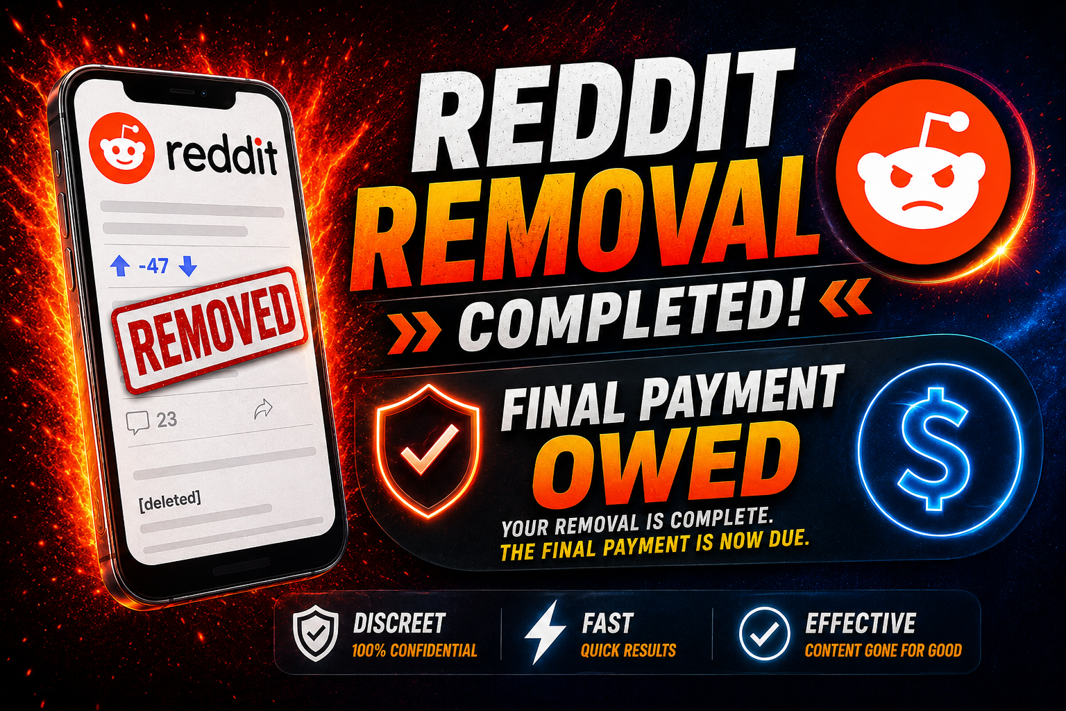 Remove Reddit - Final Payment